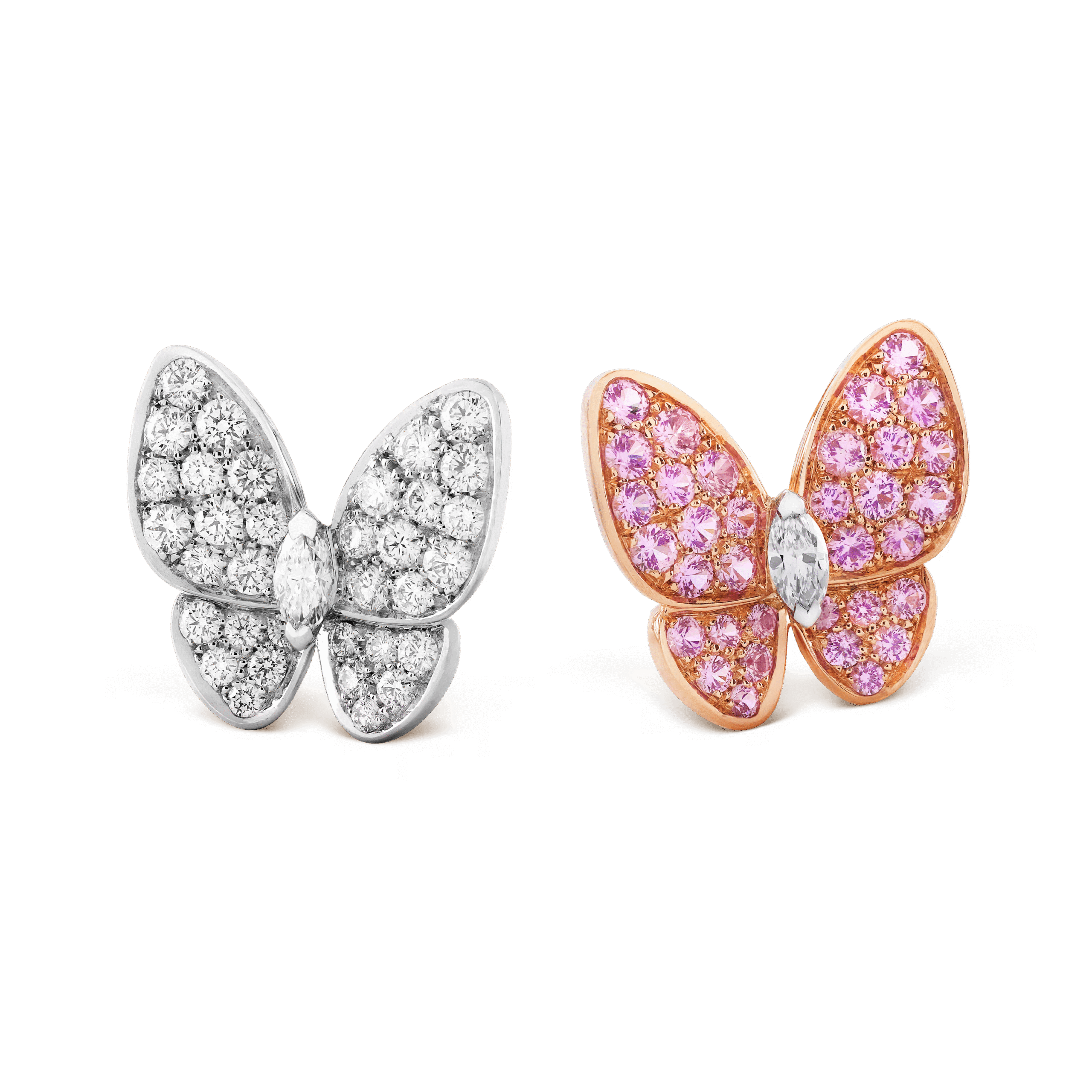 Boucles d'oreilles Deux Papillons