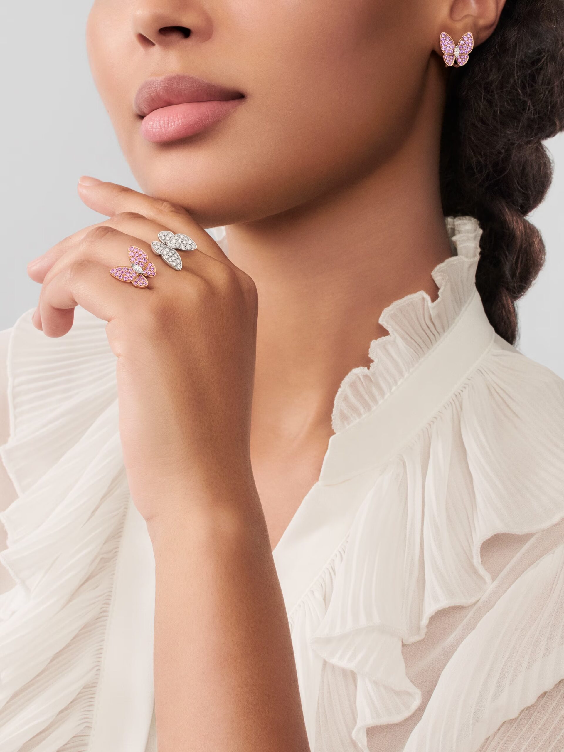 Boucles d'oreilles Deux Papillons – Image 2