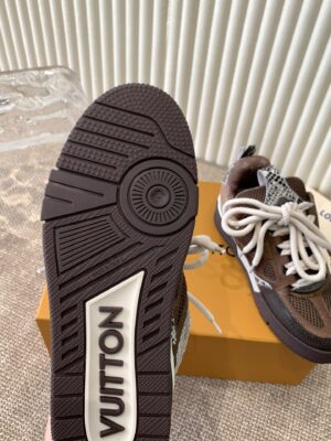 Louis Vuitton - Sneakers plateforme épaisse - Marron et beige