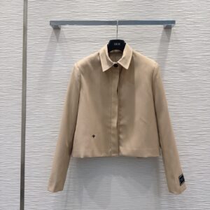Dior - Ensemble veste courte et jupe ceinturée - Beige