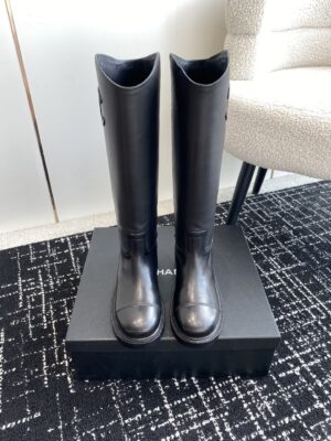 Chanel - Bottes de pluie - Noir caoutchouc