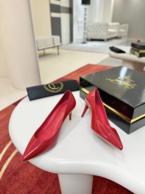 Christian Louboutin - Escarpins à talon - Rouge verni