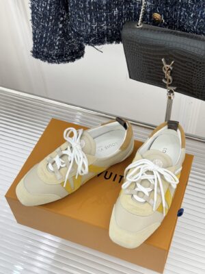 Louis Vuitton - Sneakers basses rétro - Jaune et blanc