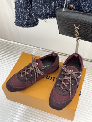 Louis Vuitton - Sneakers basses rétro - Bordeaux et marron
