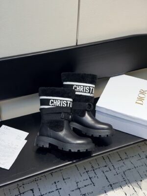 Christian Dior - Bottines - Noir logo Dior