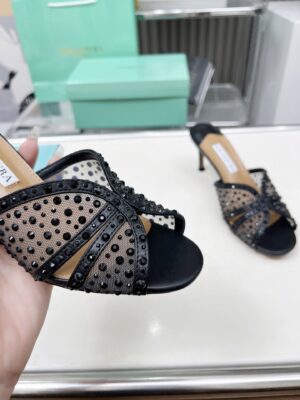 Aquazzura - Sandales à talon - Noir strass
