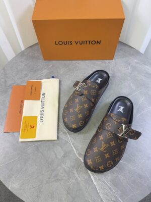 Louis Vuitton - Mules plates - Monogramme marron