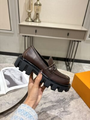 Louis Vuitton - Mocassins - Marron cuir