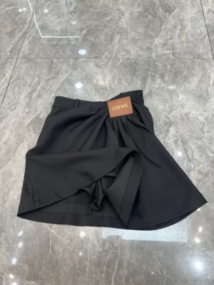 Loewe - Jupe courte drapée - Noir