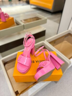 Louis Vuitton - Sandales plateforme - Rose fuchsia