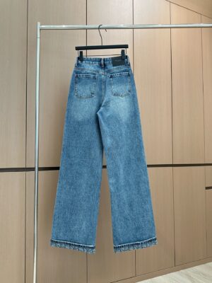Dior - Jean droit taille haute - Bleu