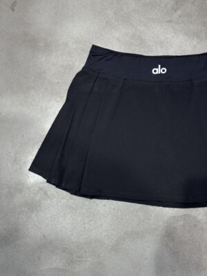 Alo - Jupe sport plissée taille haute - Noir