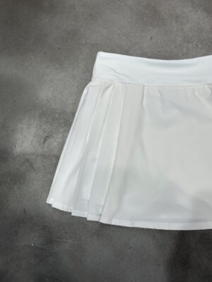 Alo - Jupe sport plissée taille haute - Blanc