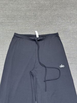 Alo - Pantalon sport coupe large - Noir