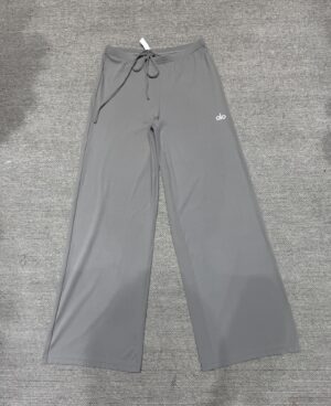 Alo - Pantalon sport coupe large - Gris clair