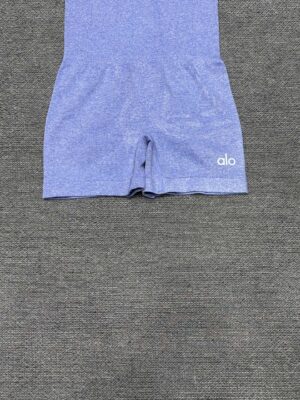 Alo - Combinaison sport short fines bretelles - Bleu