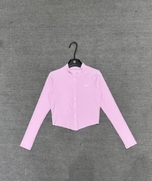 Alo - Veste sport cropped zippée - Rose