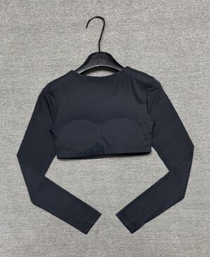 Alo - Top sport manches longues ajusté - Noir