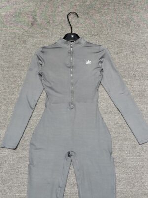 Alo - Combinaison sport manches longues - Gris clair