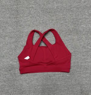 Alo - Brassière sport dos croisé - Rouge