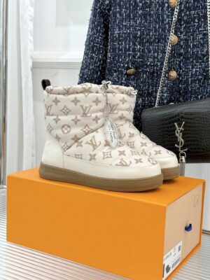 Louis Vuitton - Bottines fourrées - Monogramme beige