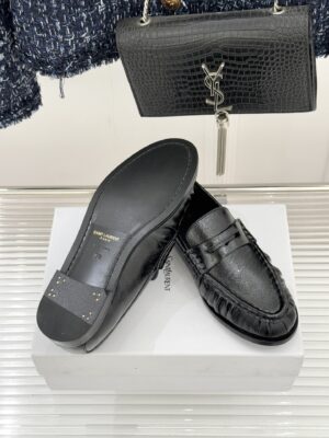 Yves Saint Laurent - Mocassins - Noir cuir