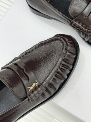 Yves Saint Laurent - Mocassins - Marron cuir