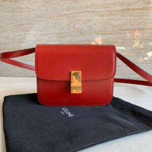 Celine - Sac bandouliere Triomphe cuir rouge