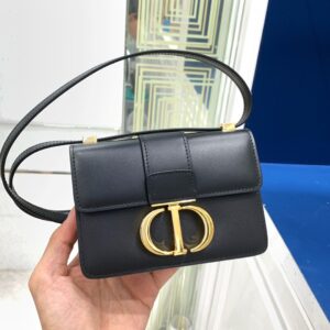 DIOR-Sac bandouliere CD cuir noir