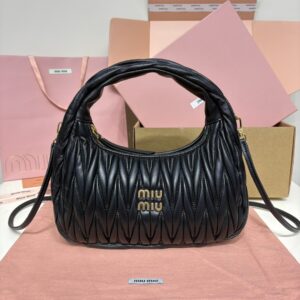 MIU MIU-Sac hobo matelasse noir jais
