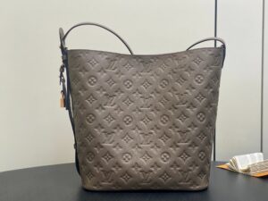 Louis Vuitton - Cabas cuir taupe monogram avec pochette