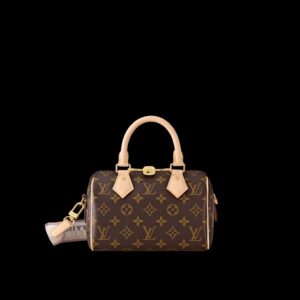 Louis Vuitton - Mini sac Speedy monogram marron