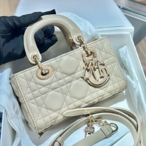 DIOR-Mini sac a main cannage ivoire