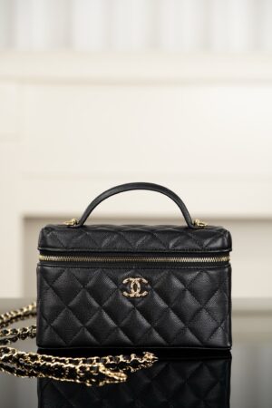 Chanel - Sac hobo - Noir matelassé